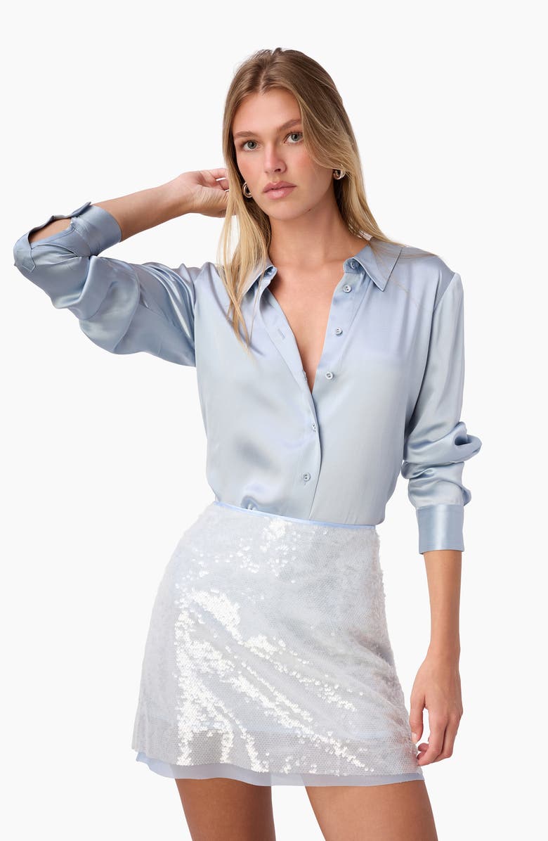 CAMI NYC Riyo Sequin Miniskirt, Alternate, color, Elixir