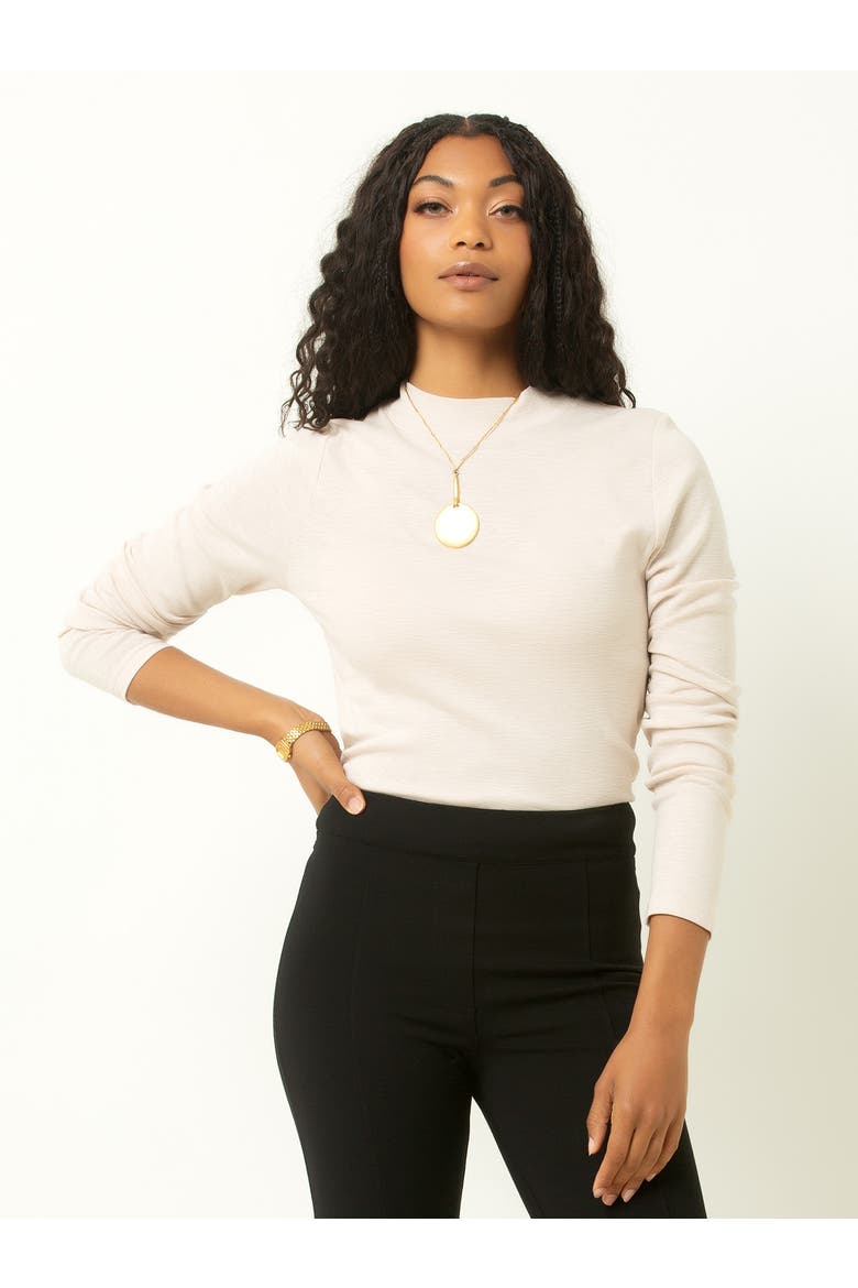 Long Sleeve Knit Top, Main, color, Pink Shadow