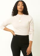 Single Stitch Long Sleeve Knit Top