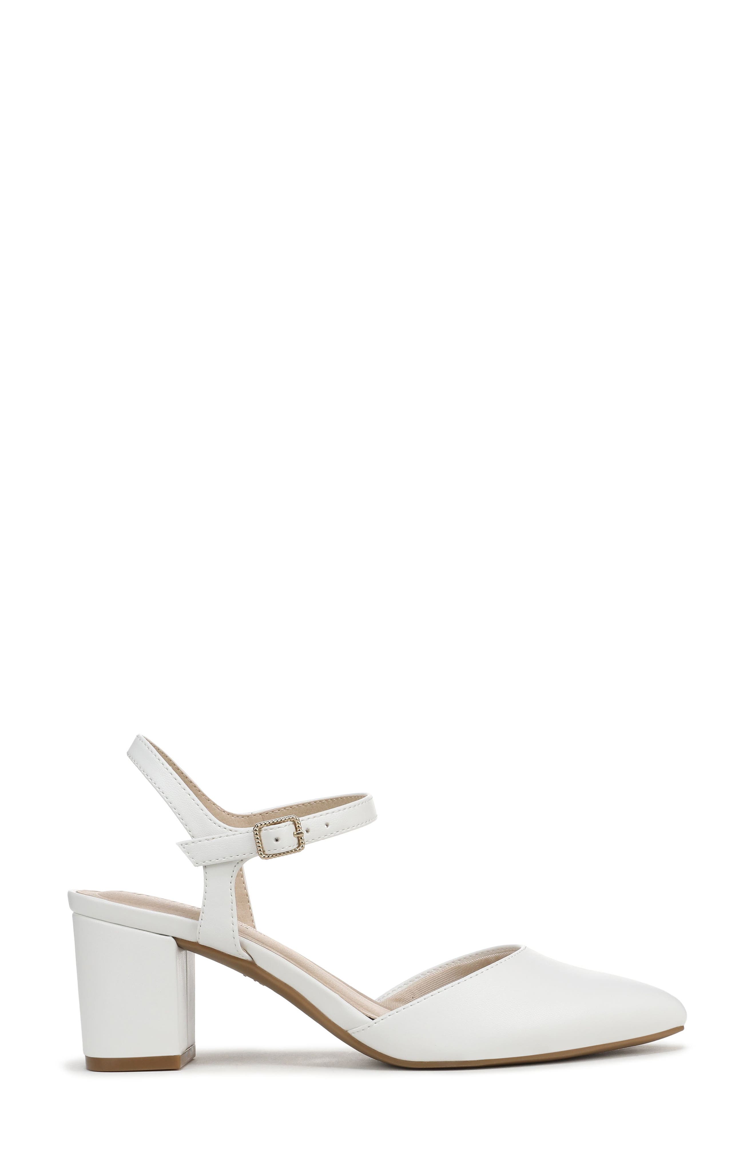 Amaryllis Ankle Strap Pump, Alternate, color, BRIGHT WHITE