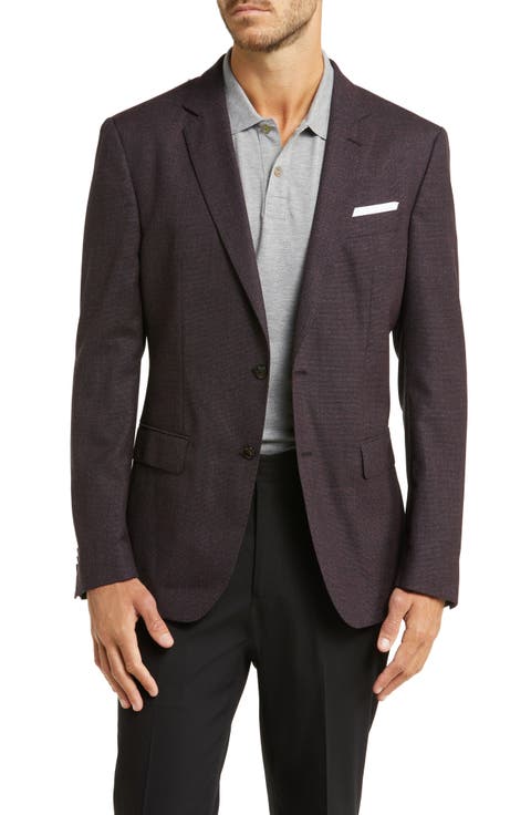 Hutson Slim Fit Plaid Wool Sport Coat