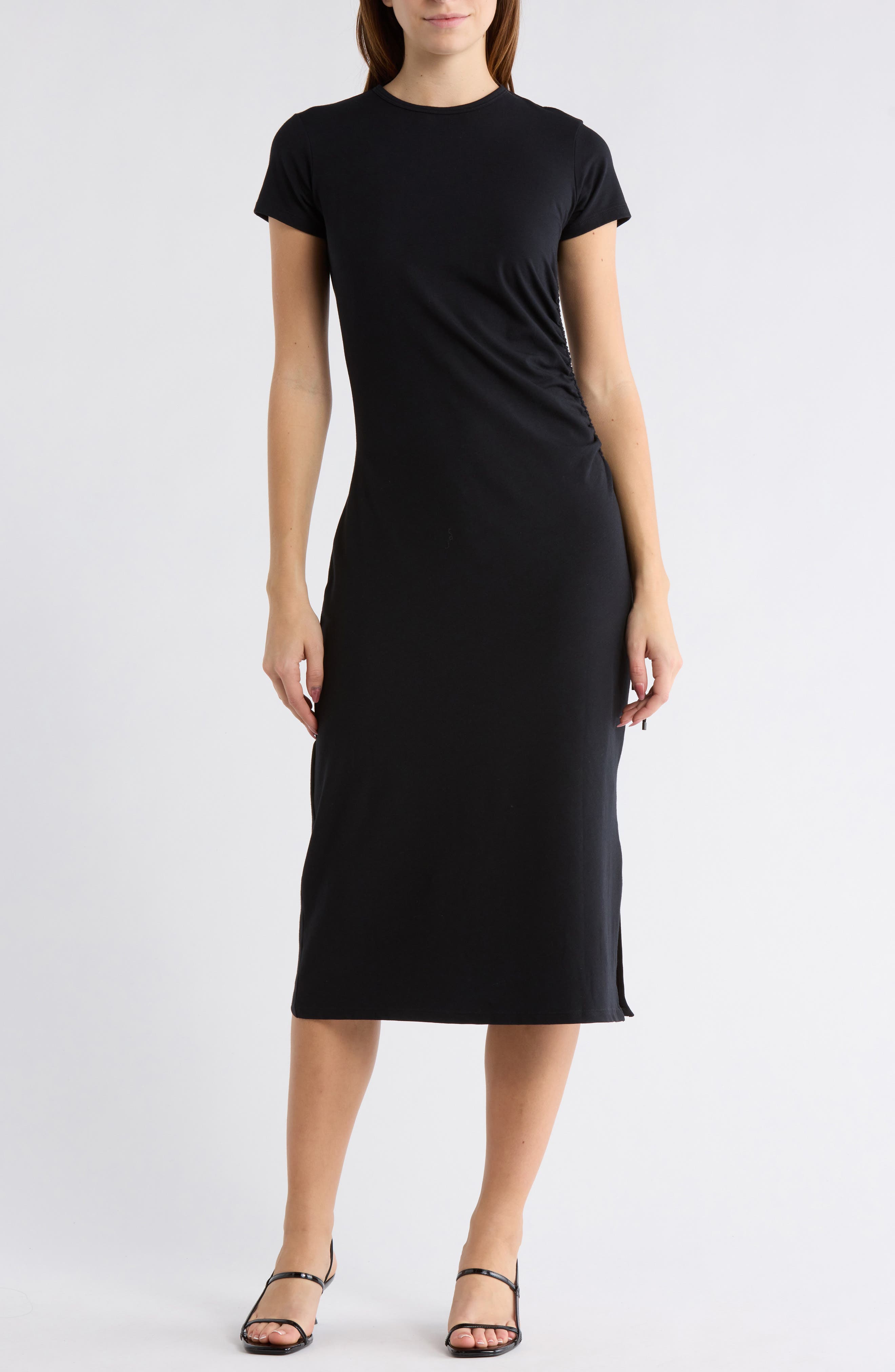 Theory Jilaena Rubric Ruched T-Shirt Dress