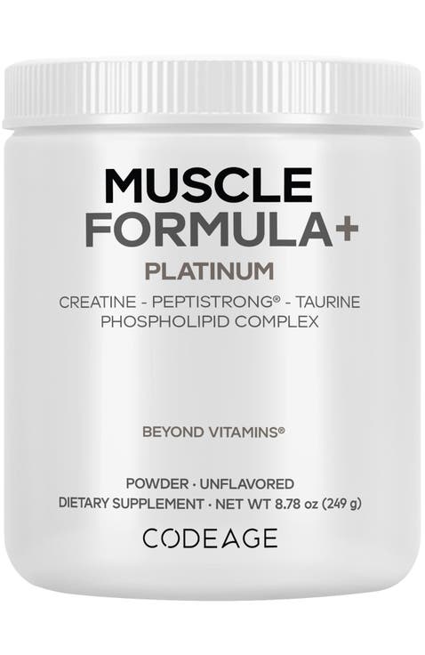 Muscle Formula+ Platinum Creatine Powder, PeptiStrong Fava Bean Protein Supplement