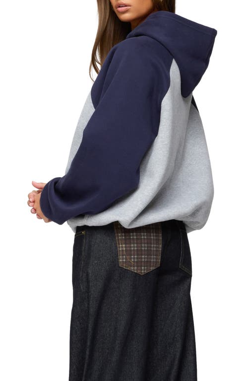 Edikted Angels Oversize Raglan Hoodie In Multi