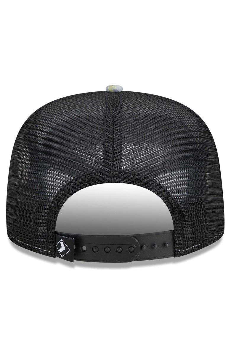 New Era Men's New Era Chicago White Sox Tropic Floral Golfer Lightly Structured Snapback Hat, Alternate, color, Black