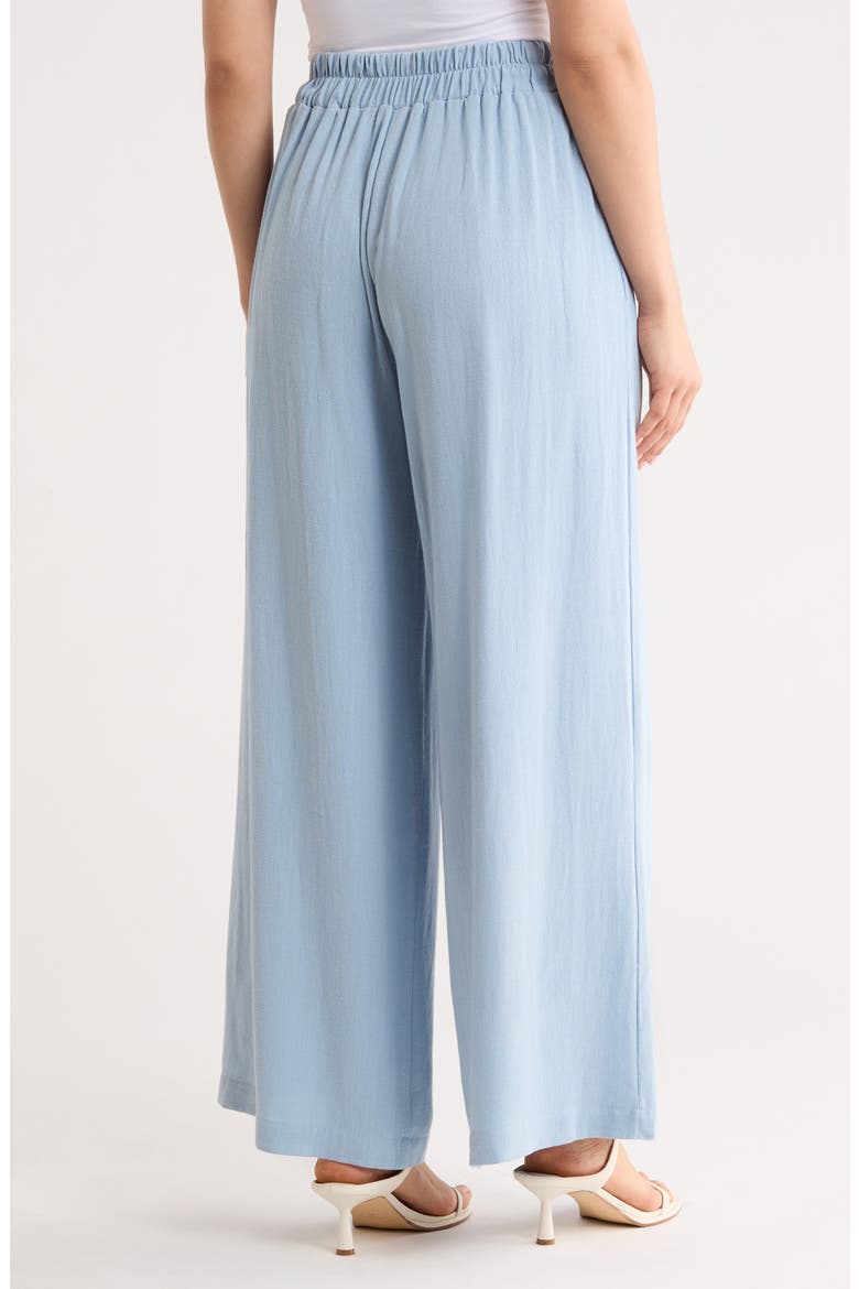 Wide Leg Pull-On Pants, Alternate, color, BLUE