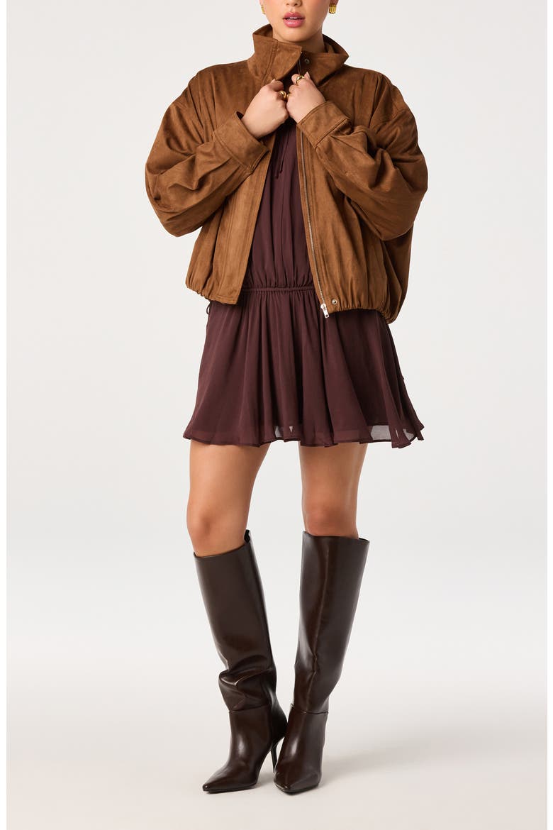 Stacey Minidress, Alternate, color, PLUM