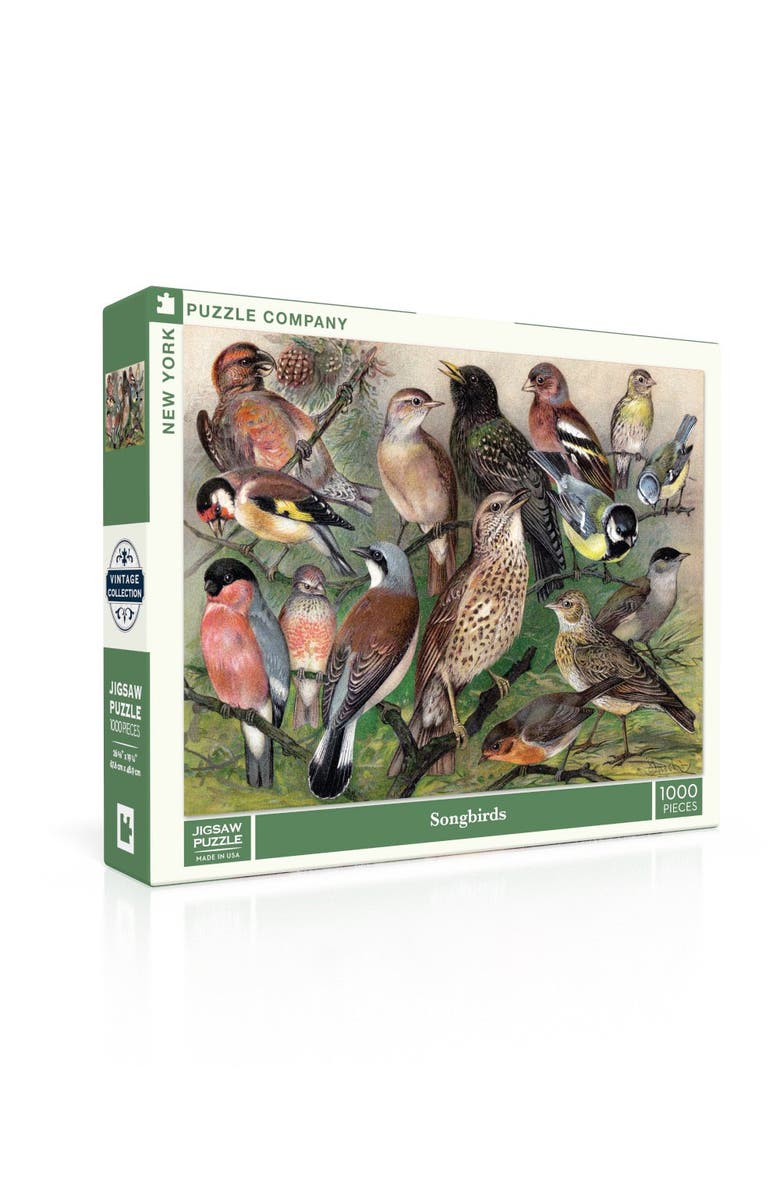 NEW YORK PUZZLE COMPANY Songbirds 1000 Piece Puzzle, Alternate, color, NO COLOR