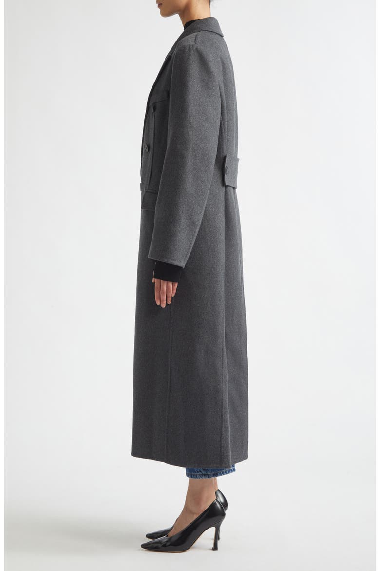 Double Face Wool & Cashmere Overcoat, Alternate, color, DARK GREY MELANGE