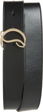 Christian Louboutin Mooncrest Reversible Leather Belt
