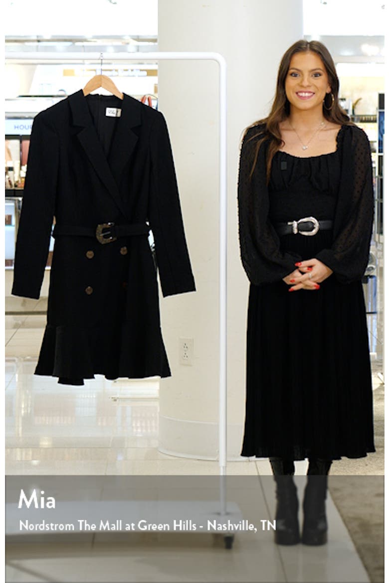 eliza j long sleeve belted blazer dress Long Sleeve Belted Blazer Dress (Women)