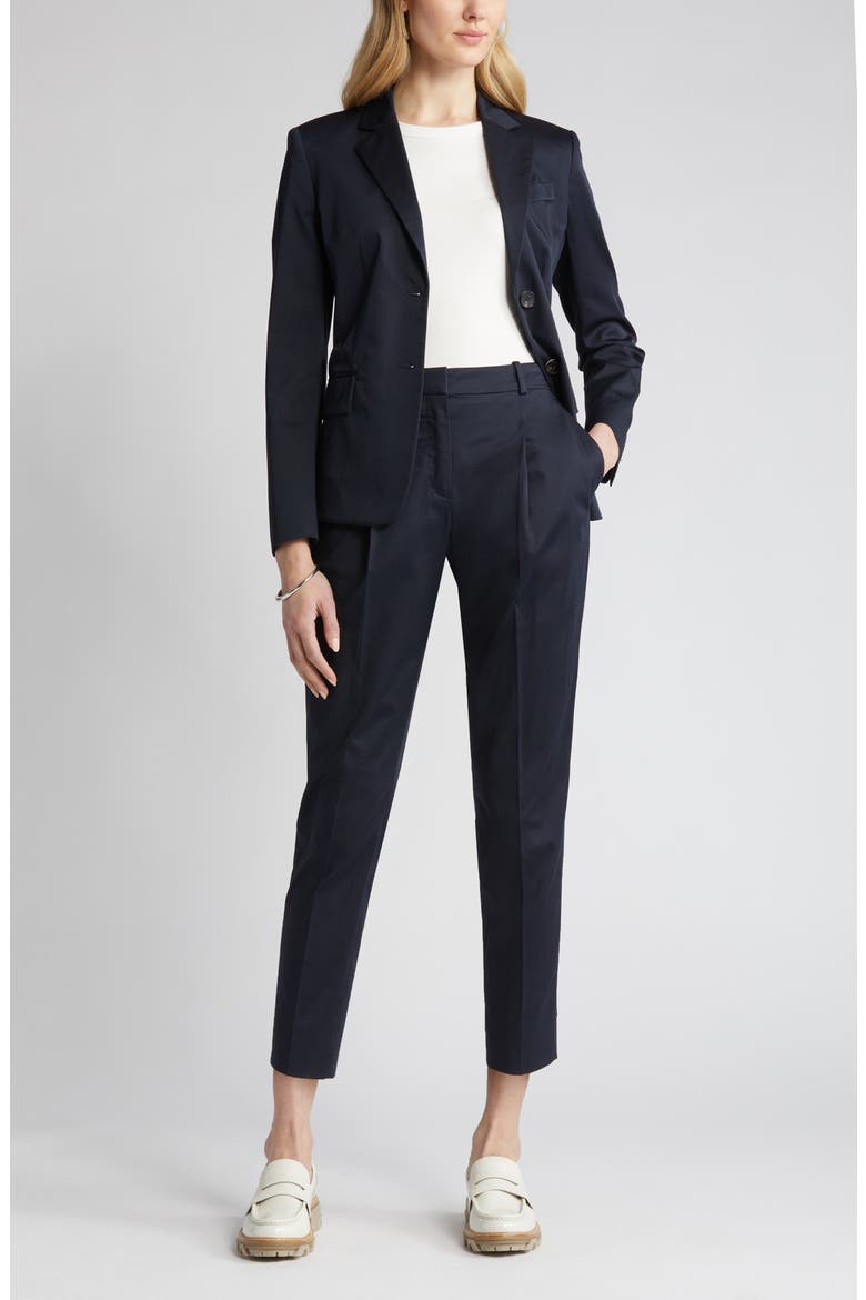 Tetida Slim Fit Stretch Cotton Ankle Pants, Main, color, SKY CAPTAIN