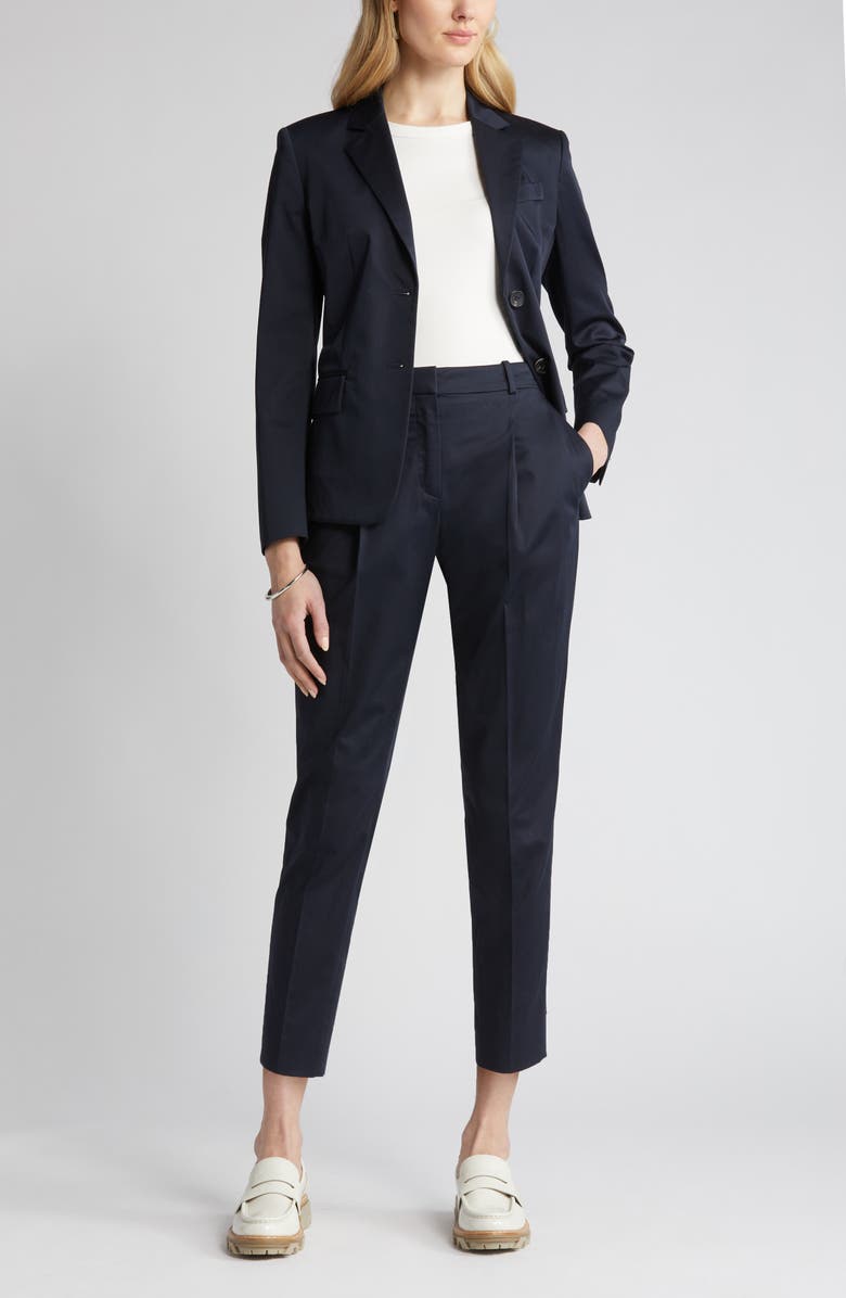 BOSS Tetida Slim Fit Stretch Cotton Ankle Pants, Main, color,