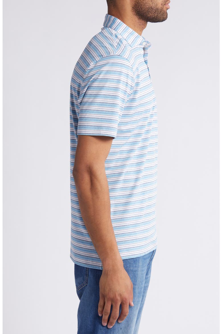 Tyson Stripe PREP-FORMANCE Polo, Alternate, color, TORNADO