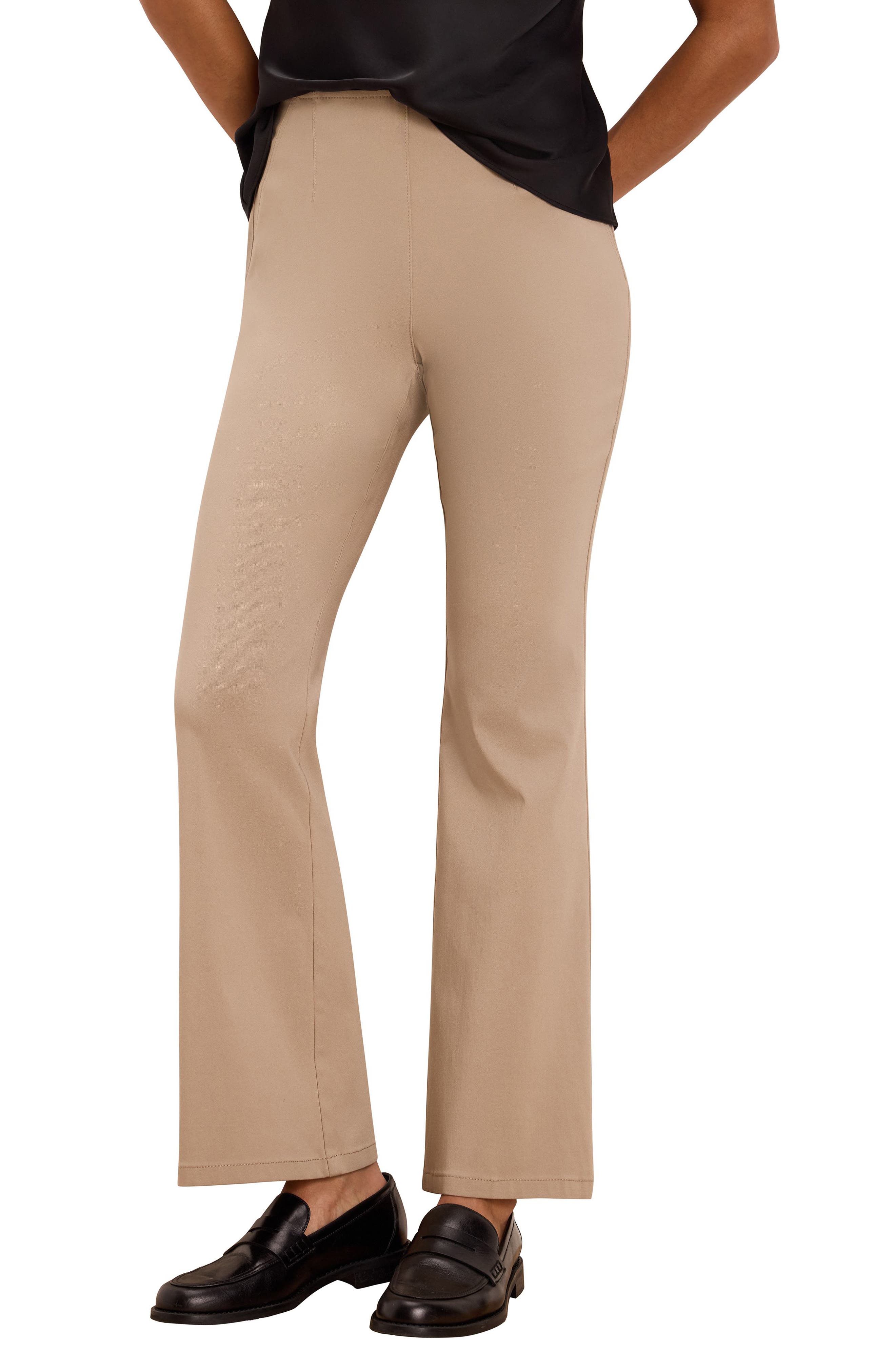 Nic + Zoe Nic+zoe Berkeley Bootcut Stretch Pants In Neutral
