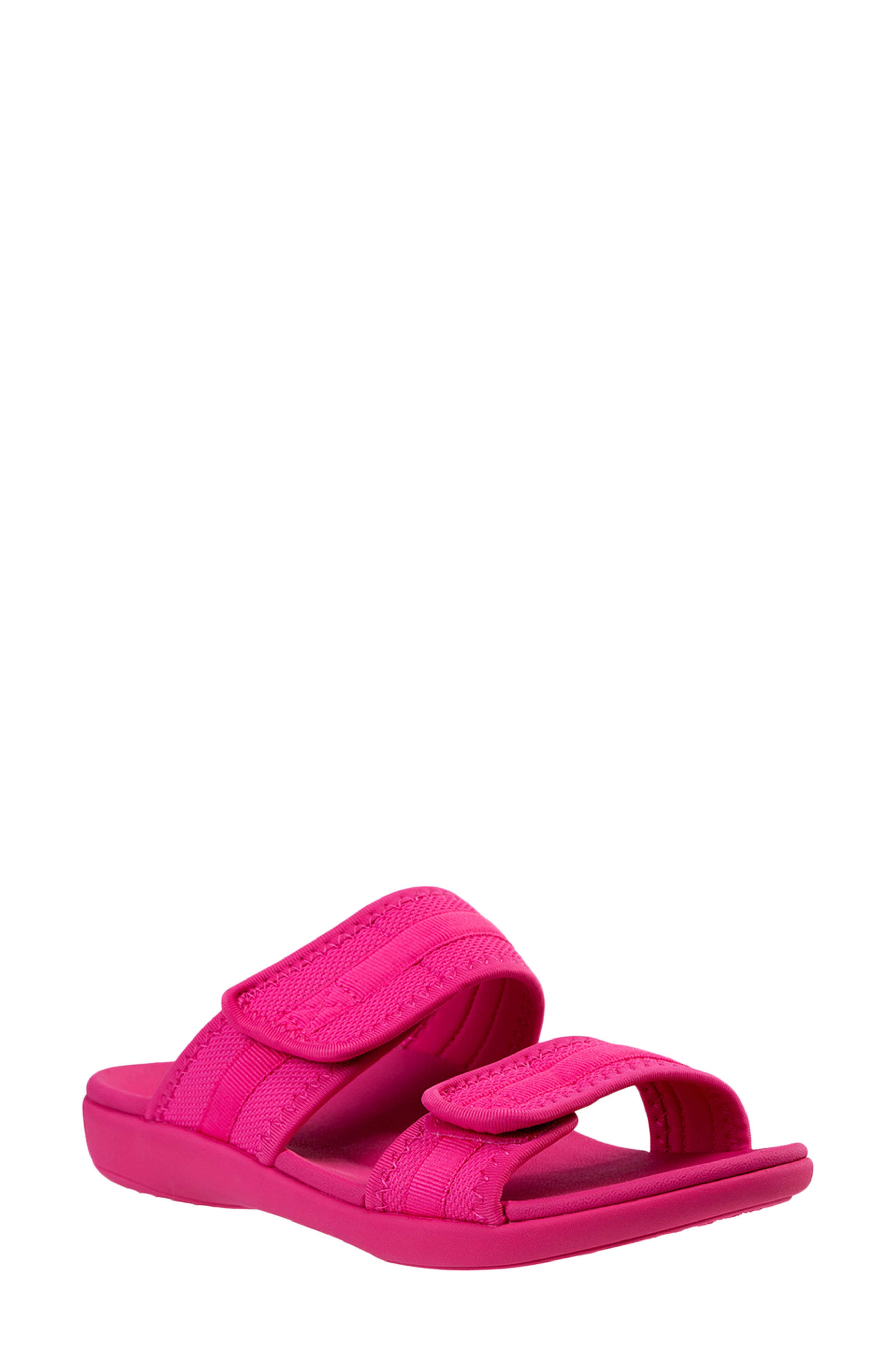 Elevate Double Strap Slide Sandal, Main, color, PINK