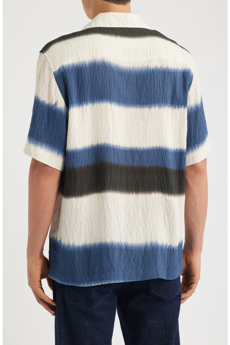 Salem Stripe Camp Shirt, Alternate, color, BLUE