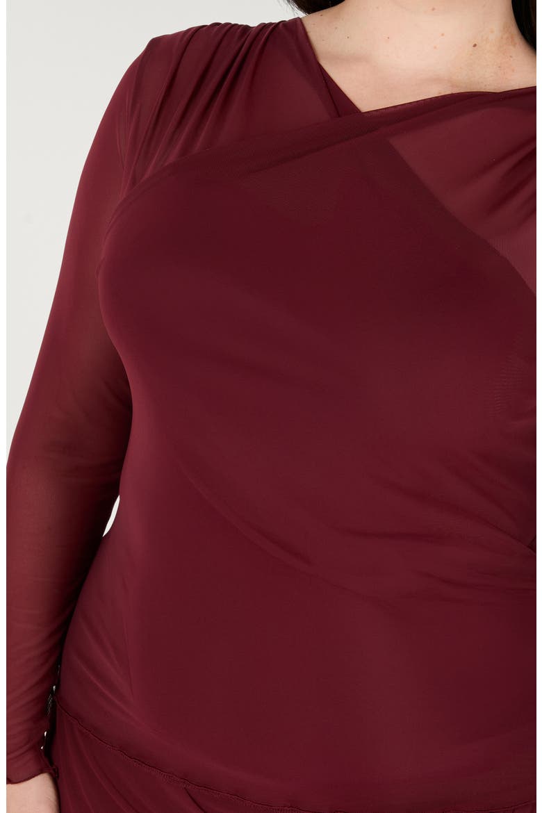 Annalise Long Sleeve Mesh Shirt, Alternate, color, SAMBA