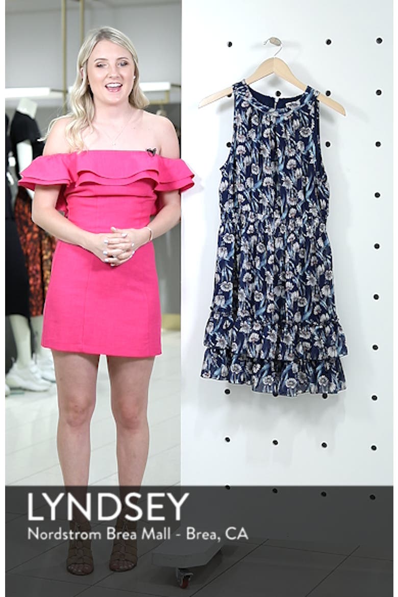 Floral Smocked Waist Minidress video