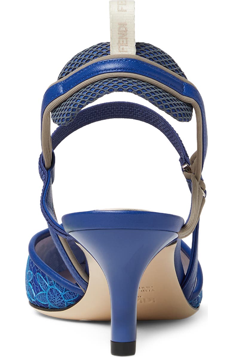 Fendi Colibri Floral Slingback Pointed Toe Pump, Alternate, color, F1vp9 Royal Lgt.acquamarin