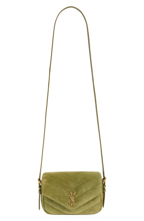 Toy Loulou Matelassé Suede Crossbody Bag