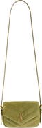Saint Laurent Toy Loulou Matelassé Suede Crossbody Bag
