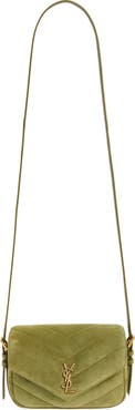 Saint Laurent Toy Loulou Matelassé Suede Crossbody Bag