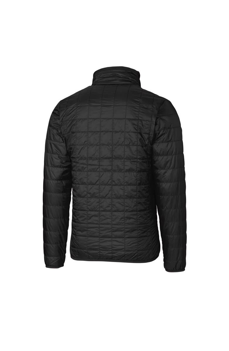 Cutter & Buck Men's Cutter & Buck Black NC State Wolfpack Team Logo Big & Tall Rainier PrimaLoft Eco Insulated Full-Zip Puffer Jacket, Alternate, color,