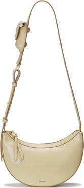 Oryany Rookie Crescent Crackled Leather Crossbody Bag
