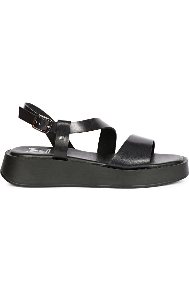 VIVI BLU Nasrin Ankle Strap Platform Wedge Sandal, Alternate, color, Black