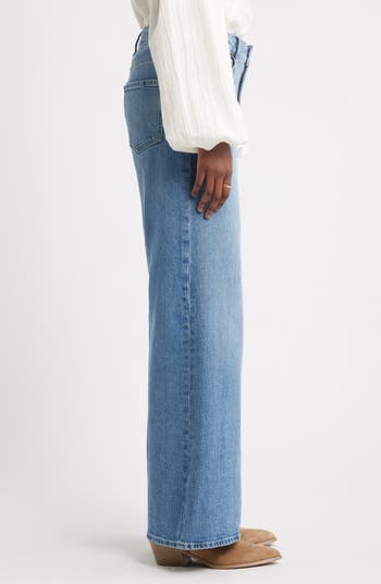 High Waist Denim Wide Leg Jeans