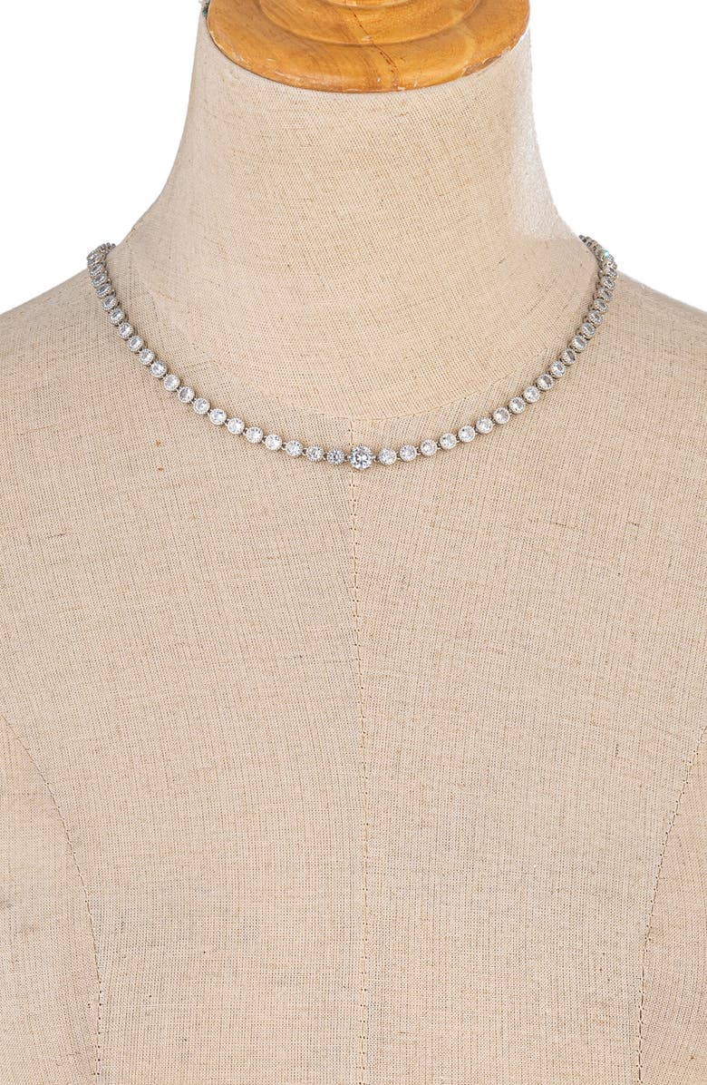 EYE CANDY LOS ANGELES Nova Cubic Zirconia Collar Necklace, Alternate, color, 