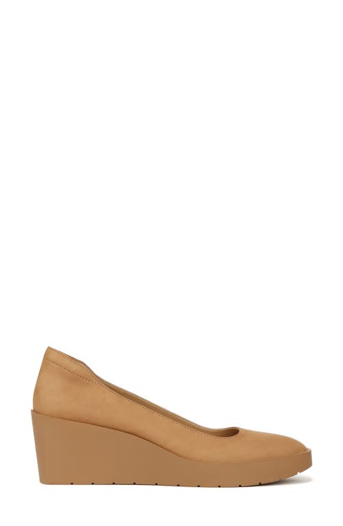 Vionic Sereno Pump Womens 6.5 Brown Nubuck Round Toe Platform Wedge Heel Khd1468 In Brown