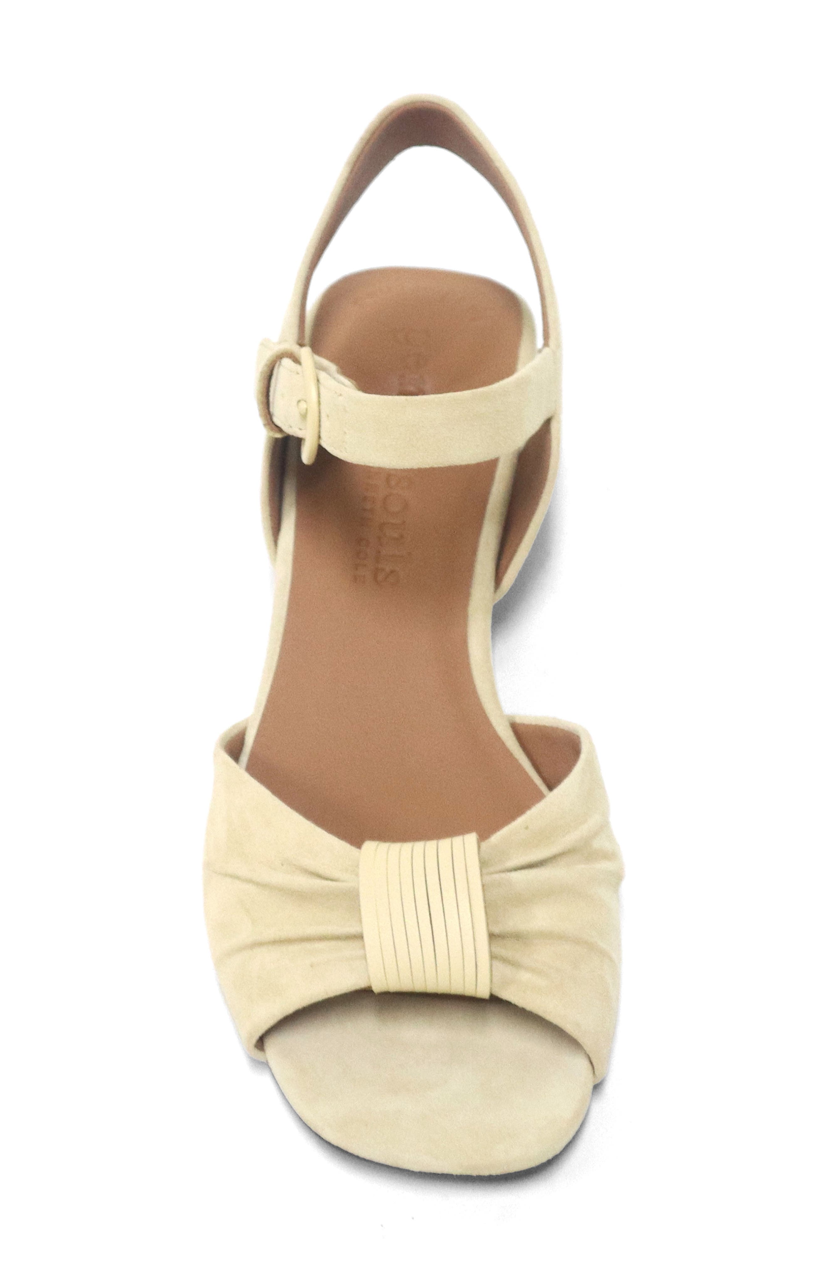 Gentle Souls Sorae Ankle Strap Sandal, Alternate, color, Soybean Suede
