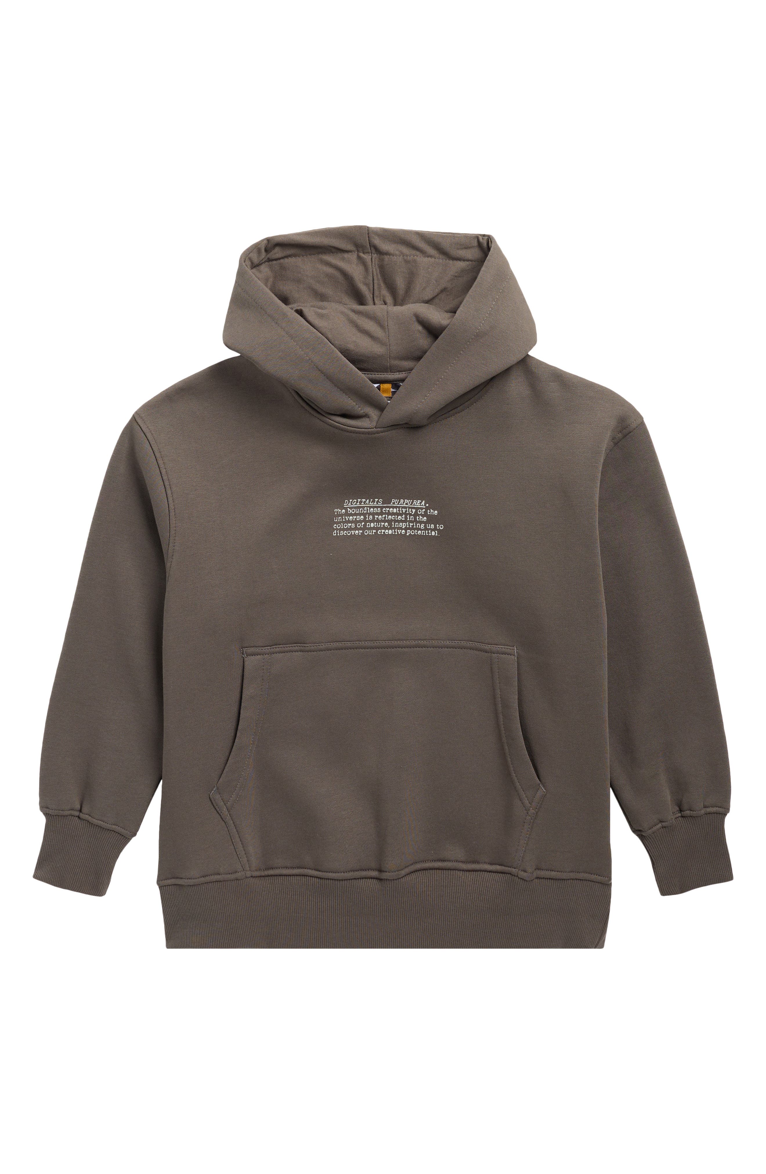 DENIM AND FLOWER Kids' Digitalis Purpurea Graphic Hoodie