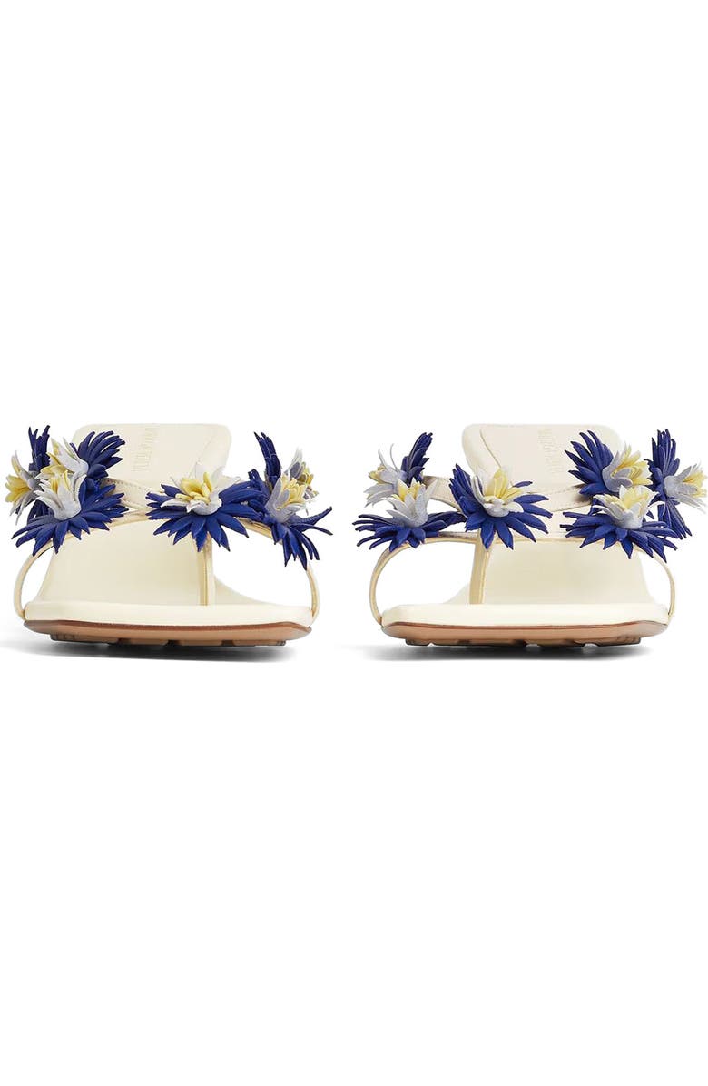 Bottega Veneta Riva Kitten Heel Sandal, Alternate, color, Sea Salt/Sherbert/Blue Royale