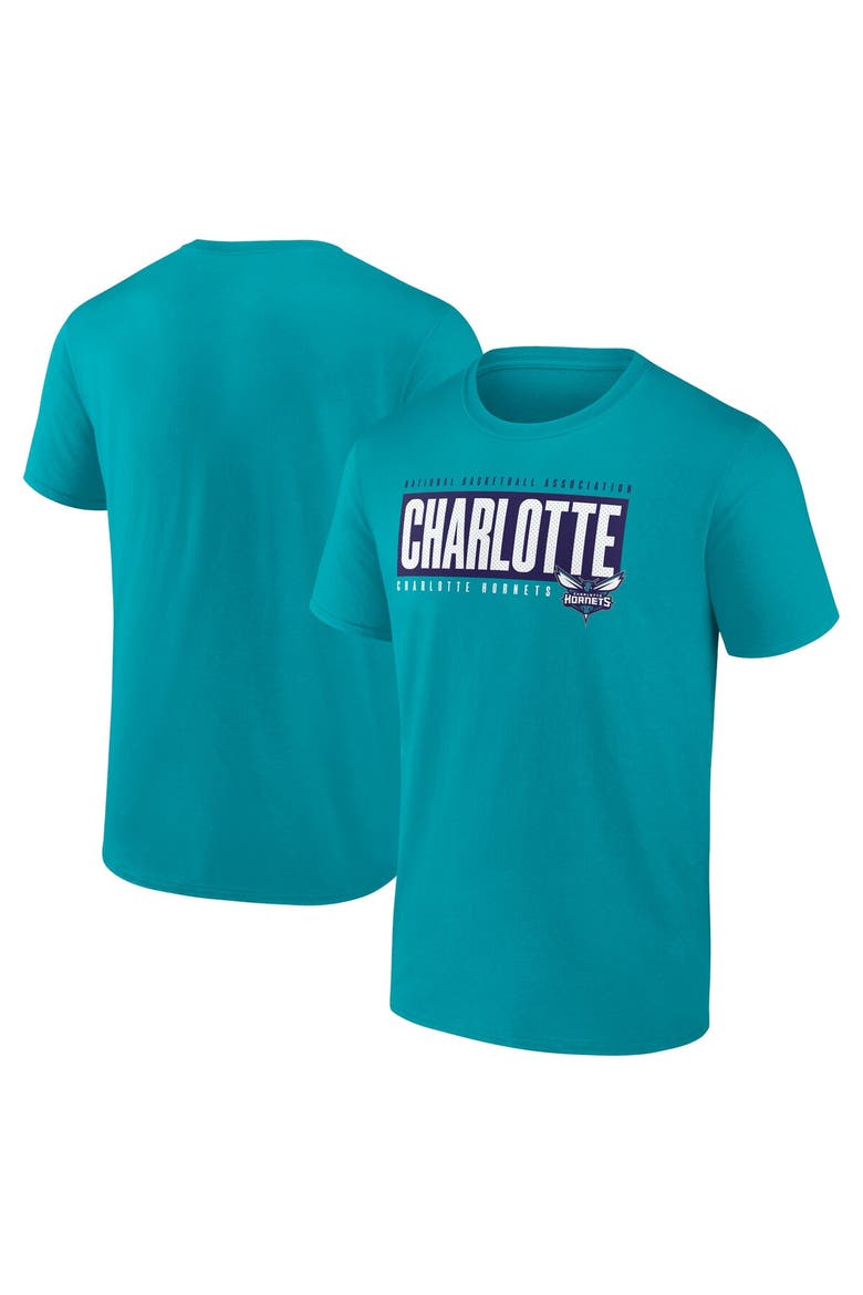 Men's Fanatics Branded Teal Charlotte Hornets Box Out T-Shirt, Alternate, color, Teal