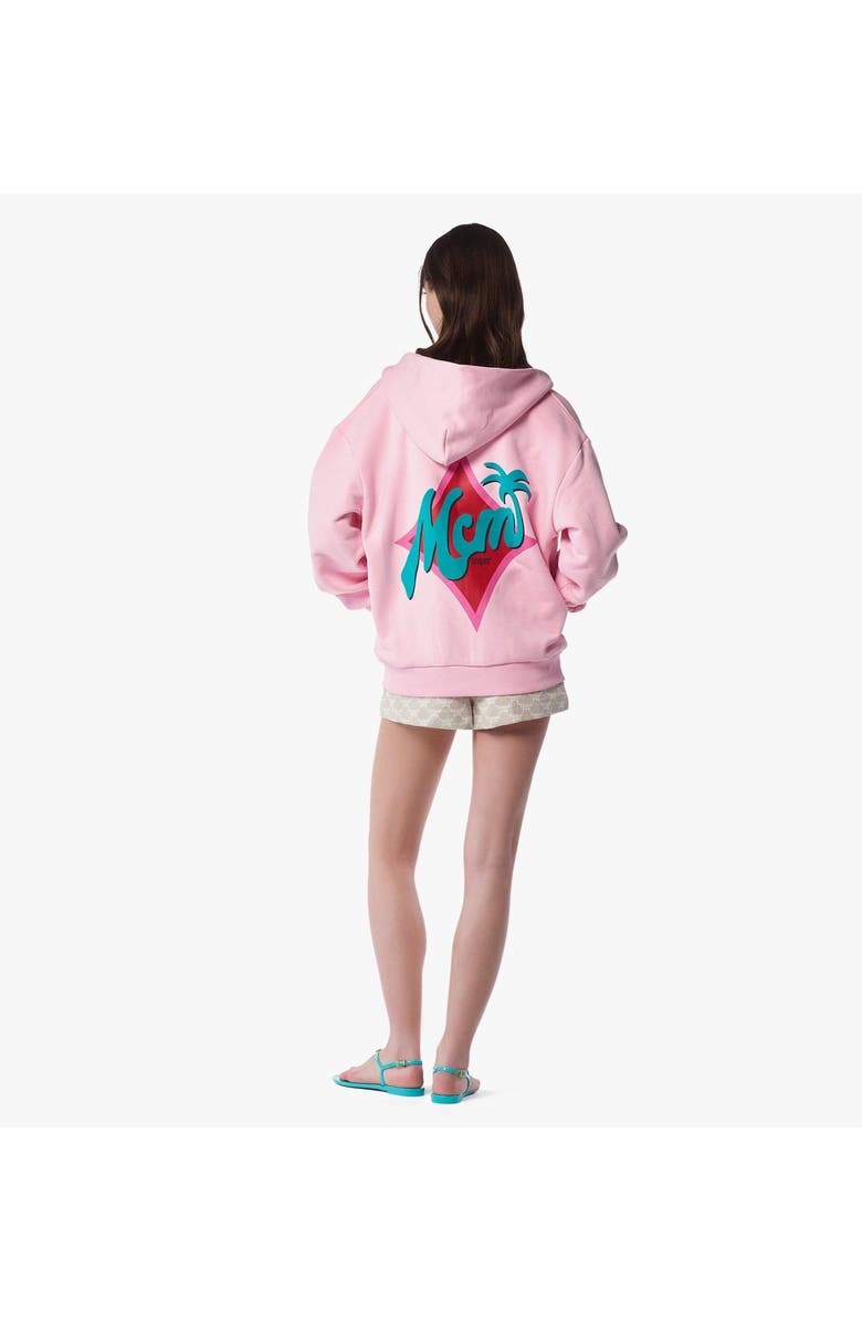 MCM x SNIPES Zip Hoodie, Alternate, color, Pink