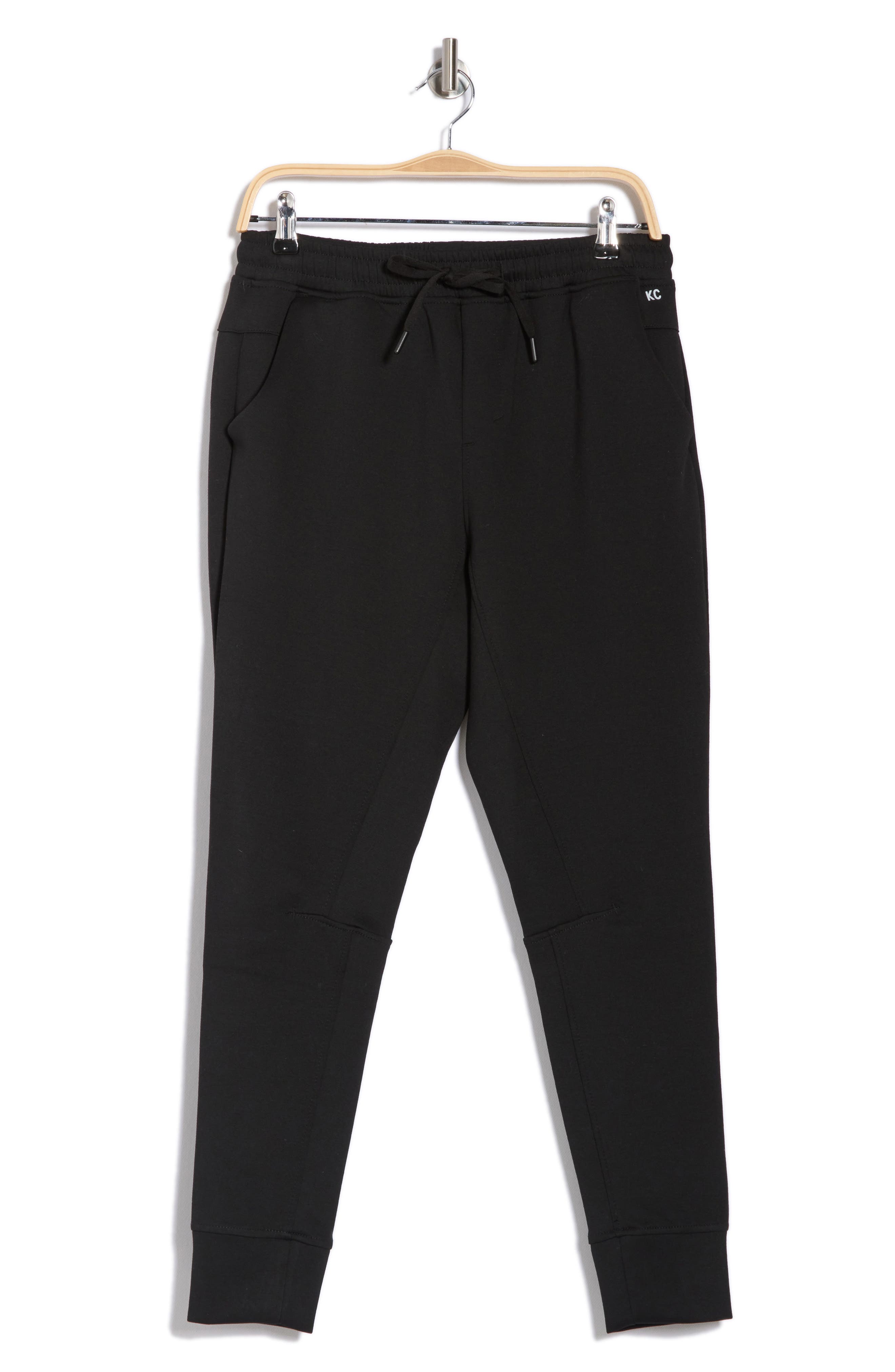 Ribbed Scuba Fabric Reflective Print Knitted Sports Jogger main image 1