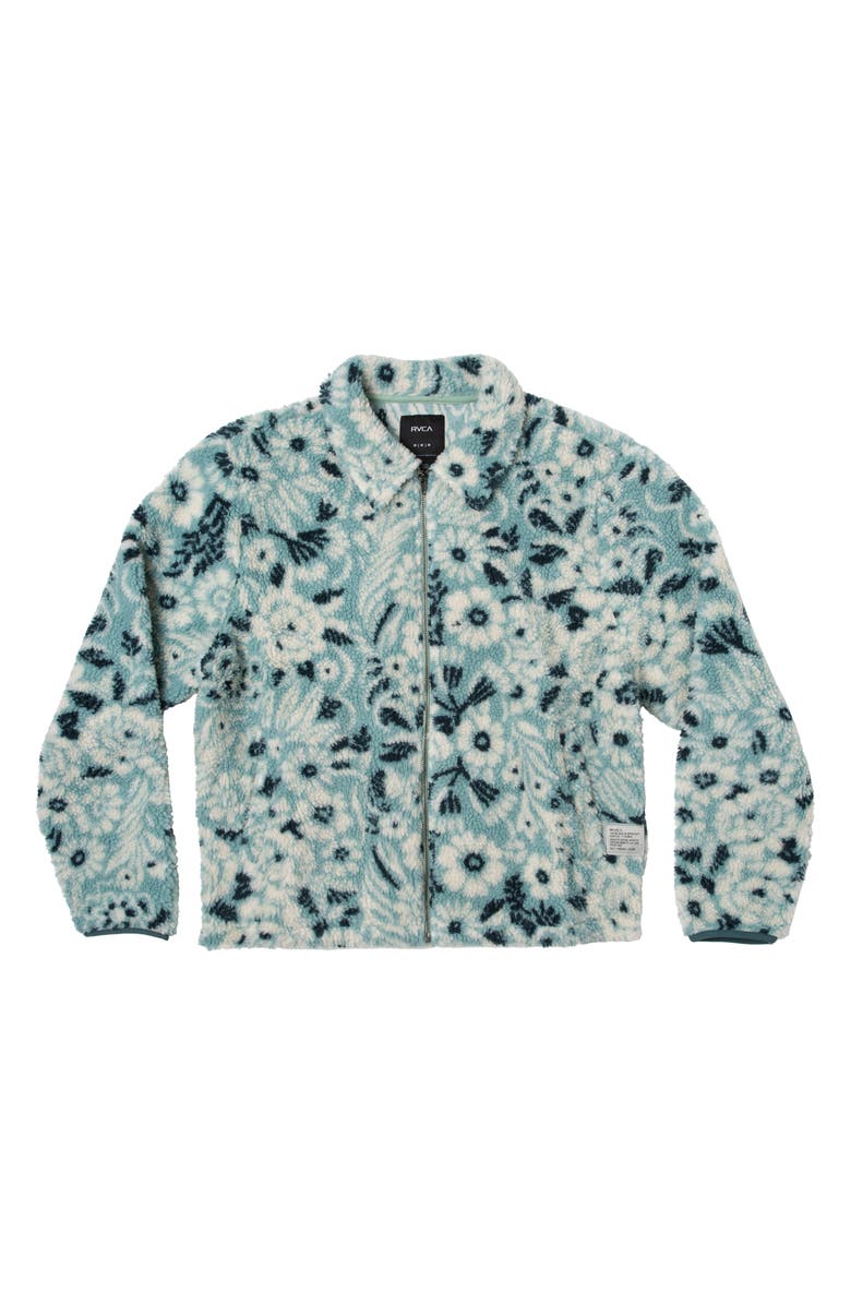 RVCA Groove Floral Fleece Jacket, Alternate, color, 