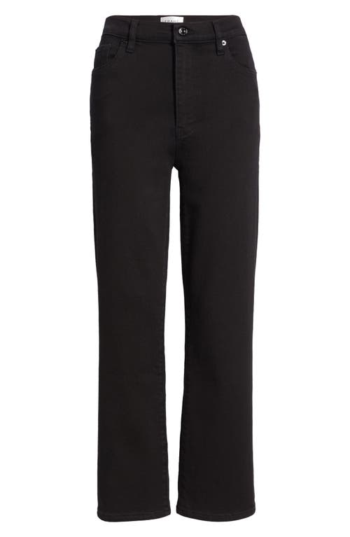 Frame Womens Noir Slim Palazzo Wide-leg High-rise Stretch Denim-blend Jeans In Black