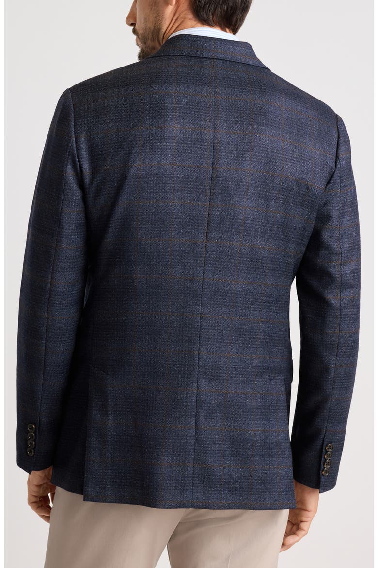 Italian Wool Sport Coat, Alternate, color, NAVY RUST PRINCE OF WALES