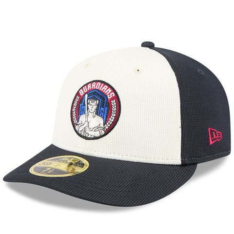 Men's New Era Navy/White Cleveland Guardians City Connect Batting Practice Low Profile 59FIFTY Fitted Hat