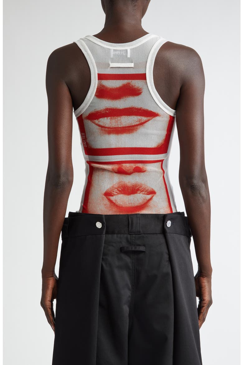 Eye Print Mesh Tank, Alternate, color, WHITE/ RED/ LIGHT ORANGE