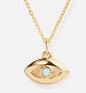Little Sky Stone Evil Eye Charm Necklace