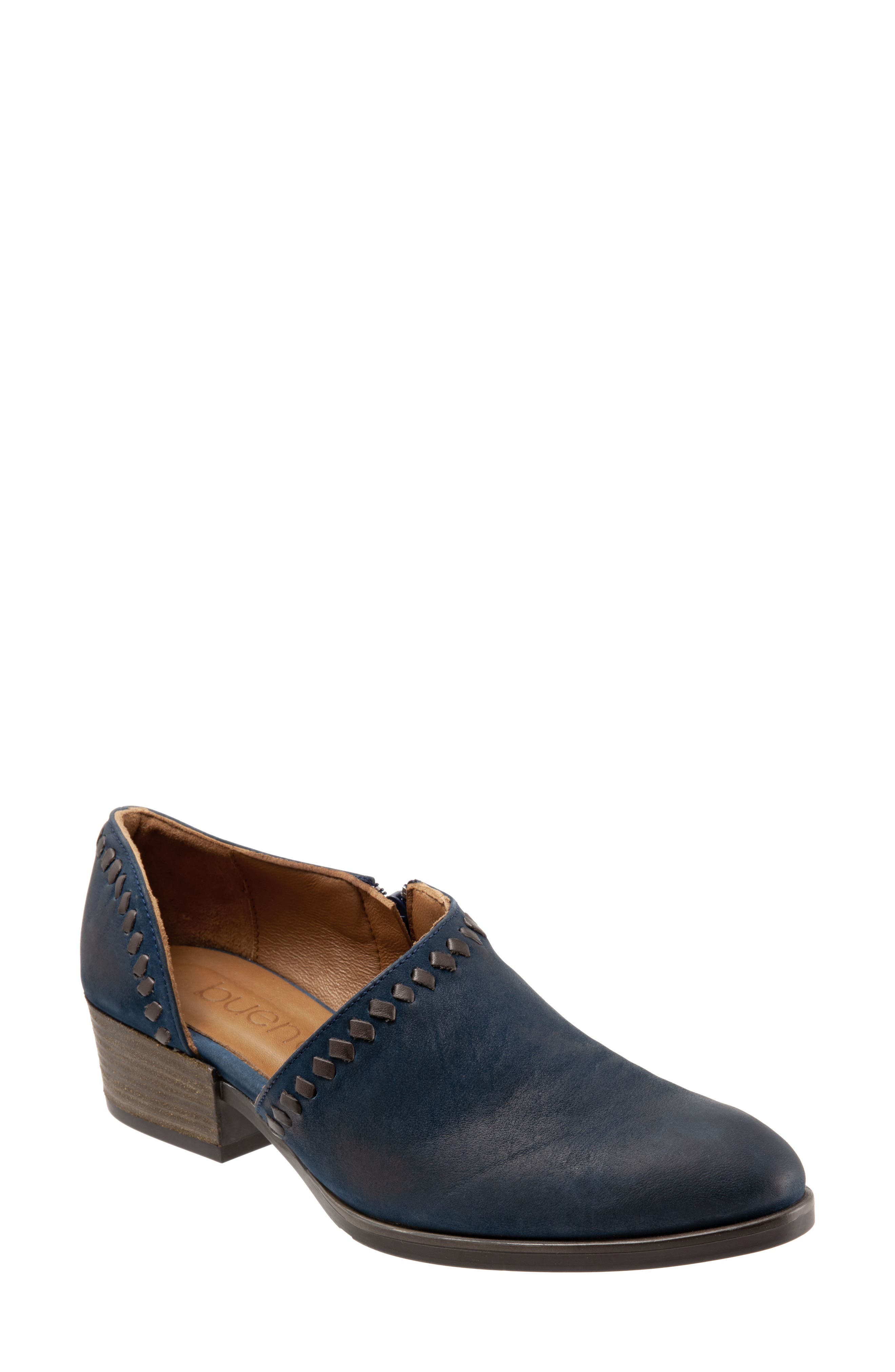 Lauren Half d'Orsay Flat, Main, color, BLUE NUBUCK