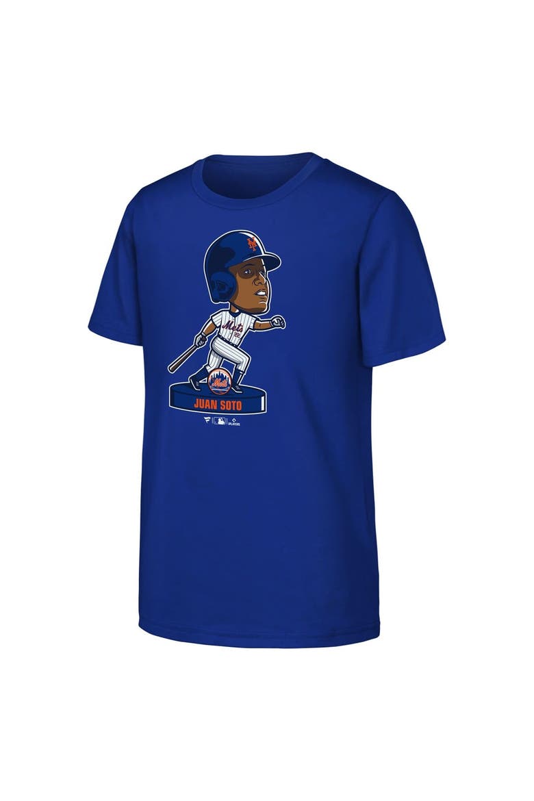 Youth Fanatics Juan Soto Royal New York Mets Bobble Head Player T-Shirt, Alternate, color, Royal