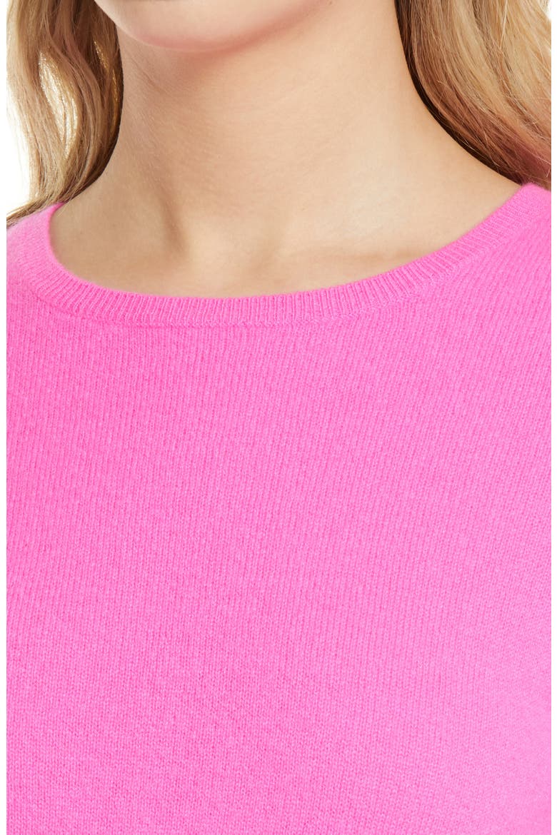 Cashmere Crewneck Sweater, Alternate, color, PINK FLASH