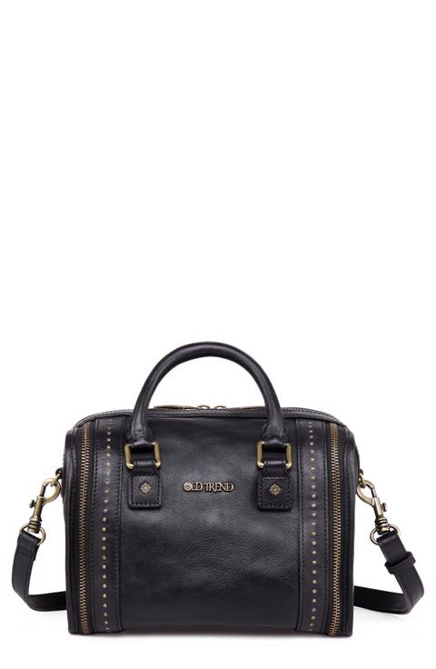 Mini Trunk Leather Crossbody Bag