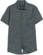 Rodd & Gunn Palm Beach Sports Fit Short Sleeve Linen Button-Up Shirt
